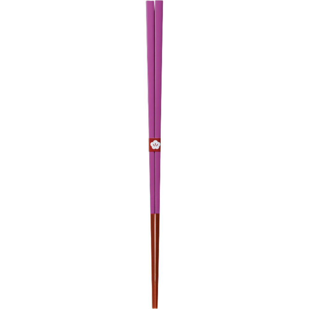 BACKYARD FAMILY「箸 おしゃれ 通販 日本製 お箸 竹 竹箸 23cm おはし 天然竹 四角 細い にっぽん伝統色箸」|食器・キッチングッズ|パープル1