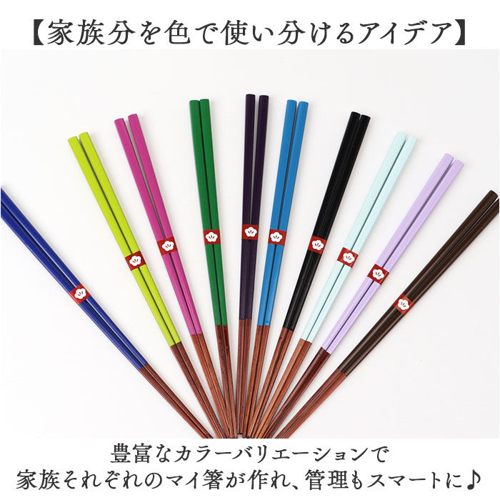 BACKYARD FAMILY「箸 おしゃれ 通販 日本製 お箸 竹 竹箸 23cm おはし 天然竹 四角 細い にっぽん伝統色箸」|食器・キッチングッズ|
