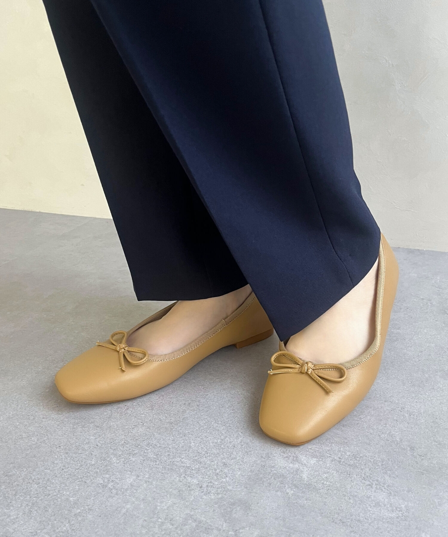 ORiental TRaffic「【 跳べるパンプス /　新色追加 】 バレエ シューズ /R-3208 厚手クッション フラット ヒール1ｃｍ」|パンプス|