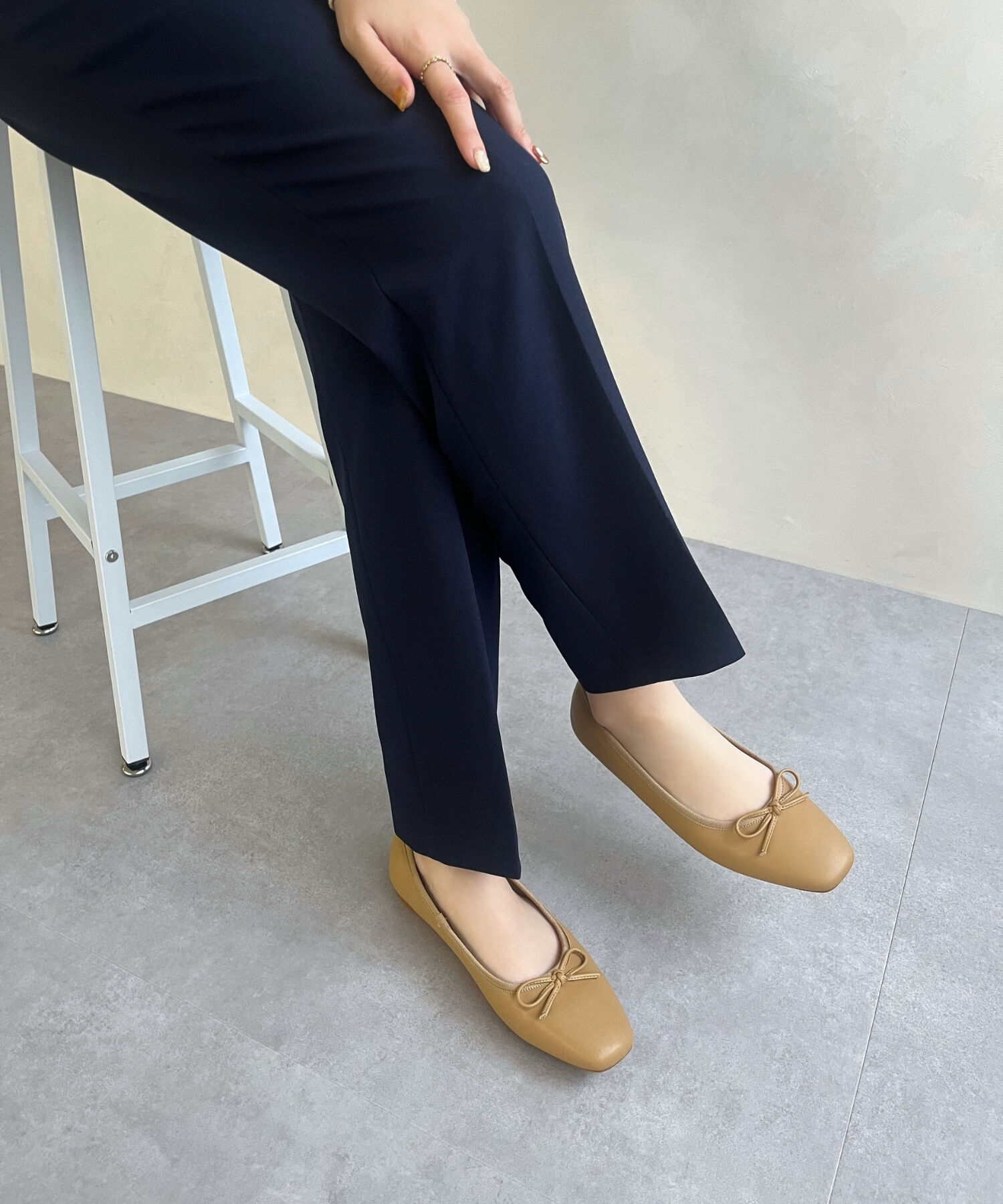 ORiental TRaffic「【 跳べるパンプス /　新色追加 】 バレエ シューズ /R-3208 厚手クッション フラット ヒール1ｃｍ」|パンプス|