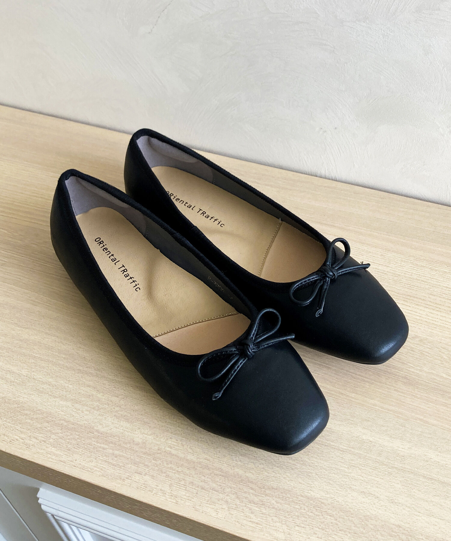 ORiental TRaffic「【 跳べるパンプス /　新色追加 】 バレエ シューズ /R-3208 厚手クッション フラット ヒール1ｃｍ」|パンプス|