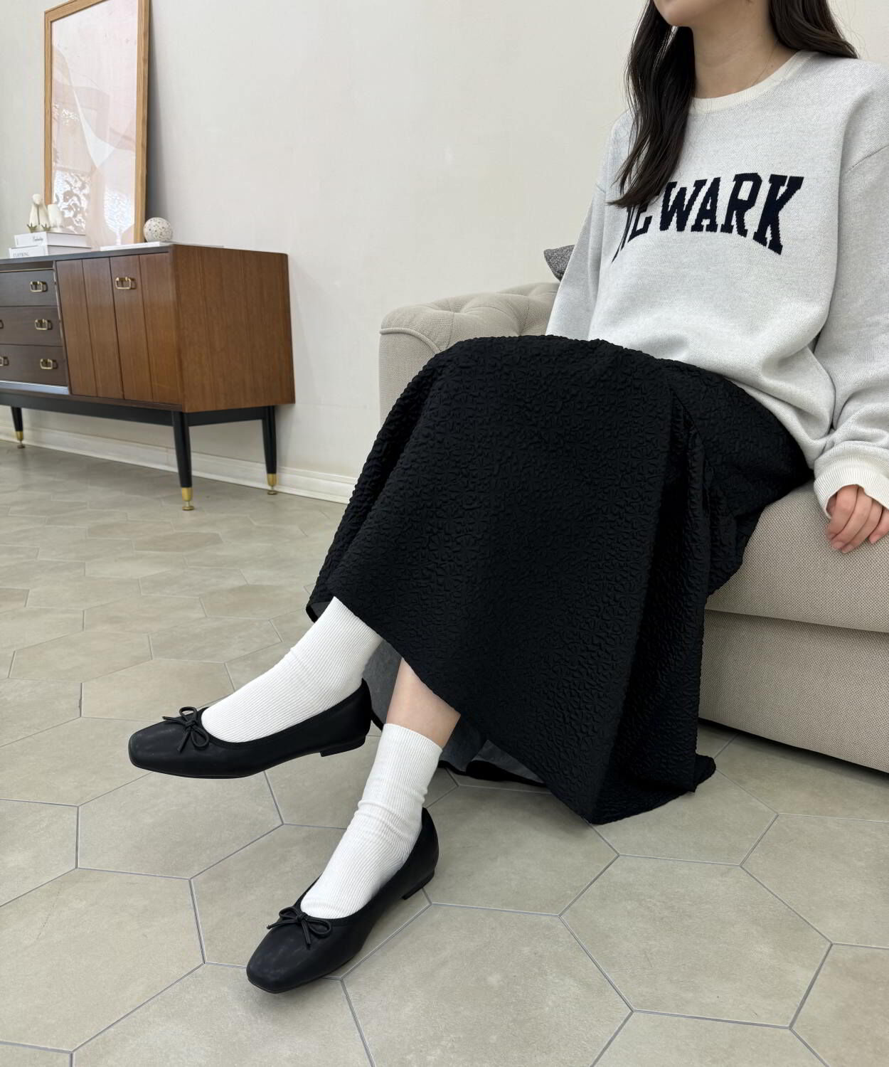 ORiental TRaffic「【 跳べるパンプス /　新色追加 】 バレエ シューズ /R-3208 厚手クッション フラット ヒール1ｃｍ」|パンプス|