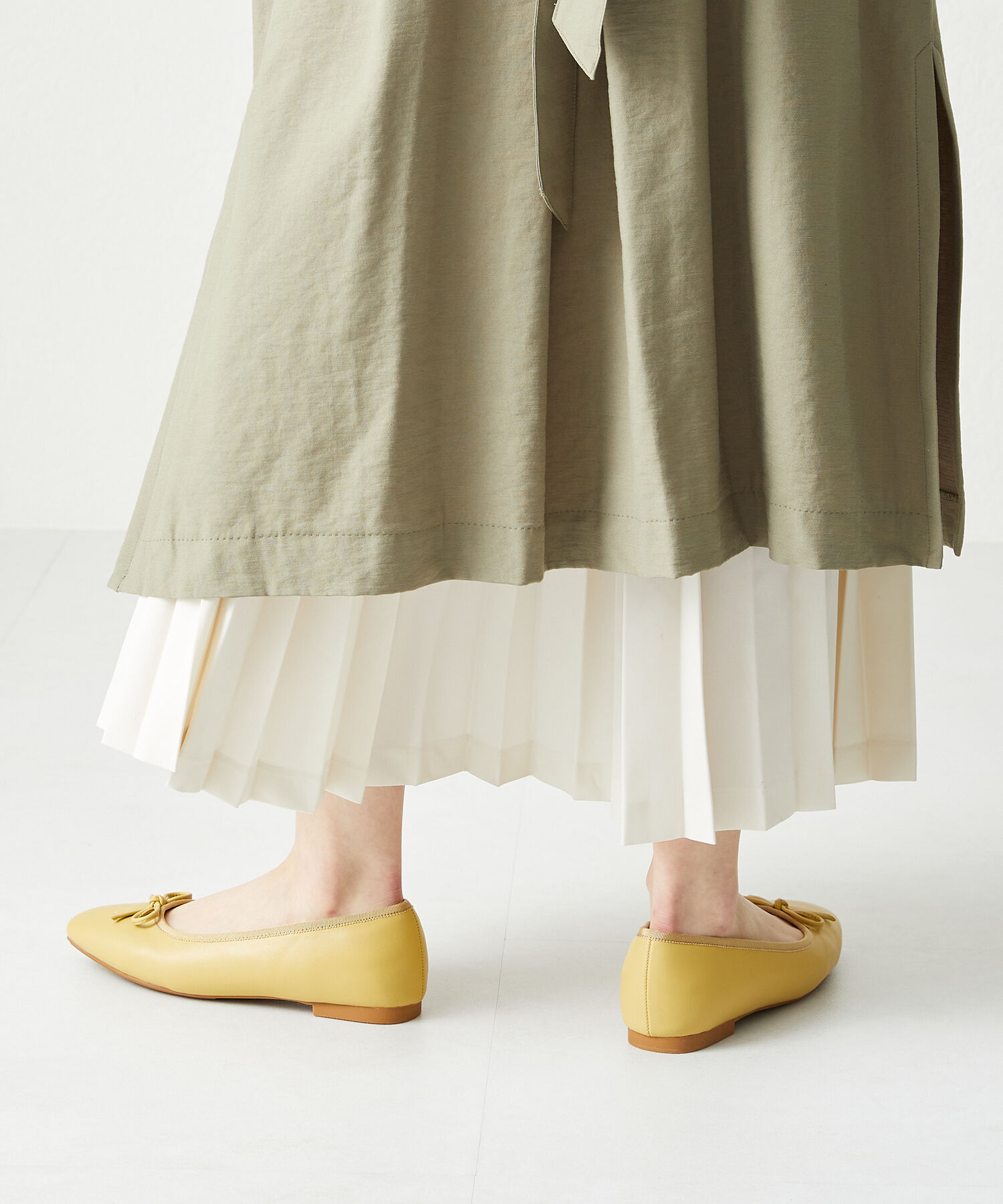 ORiental TRaffic「【 跳べるパンプス /　新色追加 】 バレエ シューズ /R-3208 厚手クッション フラット ヒール1ｃｍ」|パンプス|