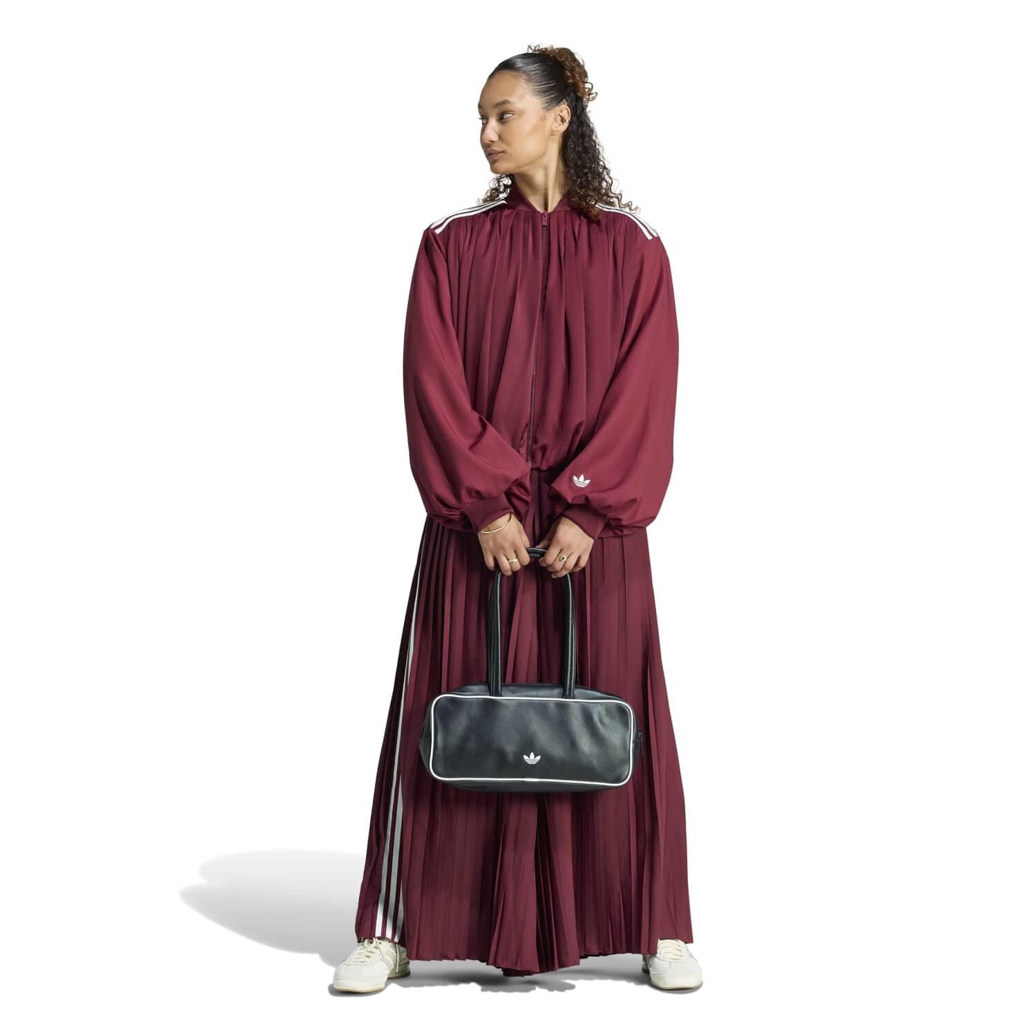 adidas「【ADIDAS ｳｪｱ】W SATIN PLEATED TT(ARCH2)」|ポロシャツ|