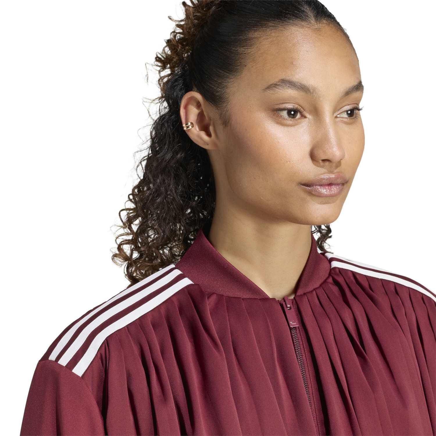 adidas「【ADIDAS ｳｪｱ】W SATIN PLEATED TT(ARCH2)」|ポロシャツ|