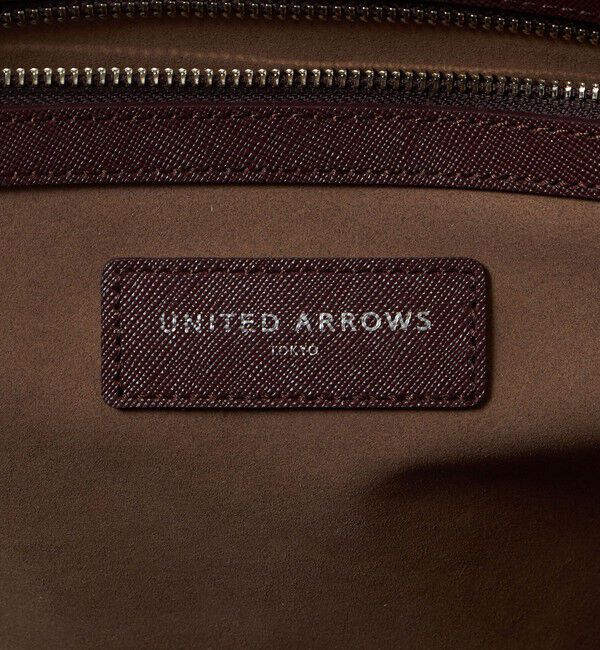 UNITED ARROWS「レザー ラウンド ブリーフケース」|ビジネスバッグ|