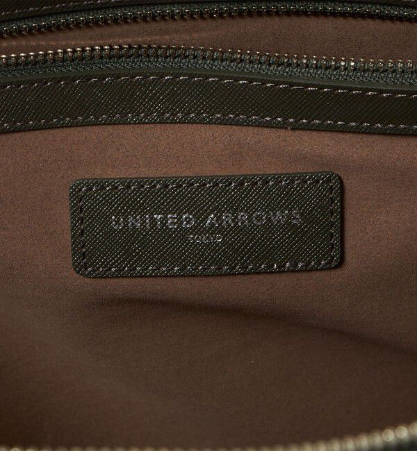 UNITED ARROWS「レザー ラウンド ブリーフケース」|ビジネスバッグ|