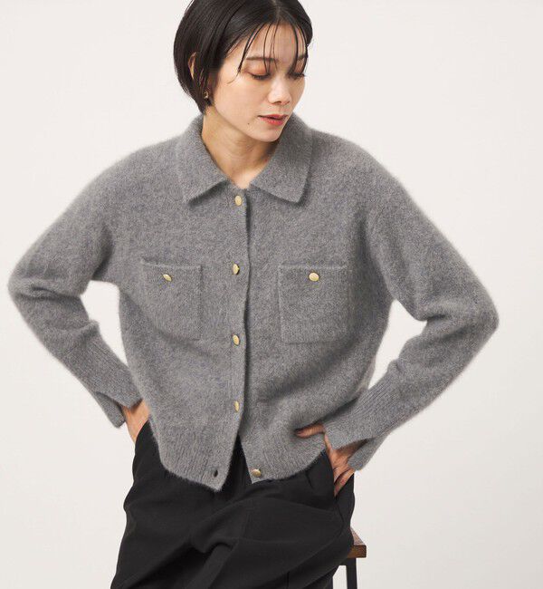 UNITED ARROWS green label relaxing「【結論シリーズ】凛とヘアリーカーデ」|カーディガン|
