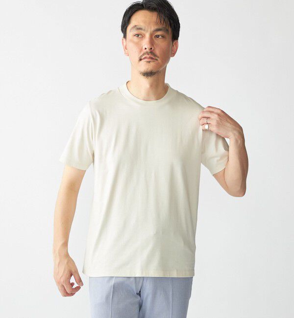 SHIPS「SHIPS: プラチナム フェイス コットン ショートスリーブ Tシャツ」|Tシャツ・カットソー|