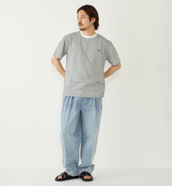 SHIPS Colors 「SHIPS Colors:〈速乾〉CAVE(R) ワンポイント ロゴ ボーダー Tシャツ◇」|Tシャツ・カットソー|