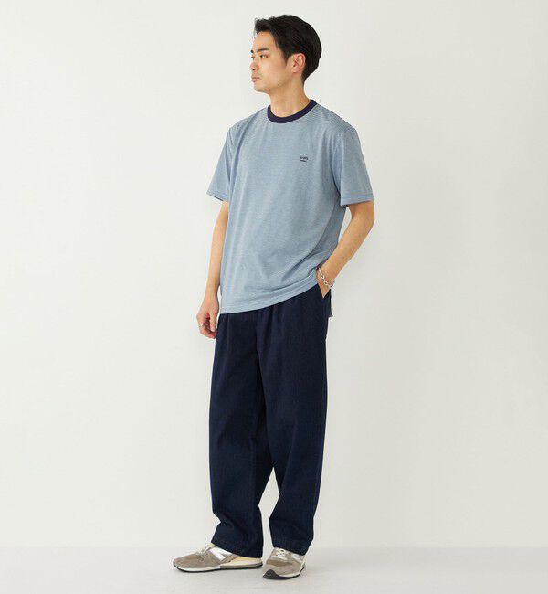 SHIPS Colors 「SHIPS Colors:〈速乾〉CAVE(R) ワンポイント ロゴ ボーダー Tシャツ◇」|Tシャツ・カットソー|