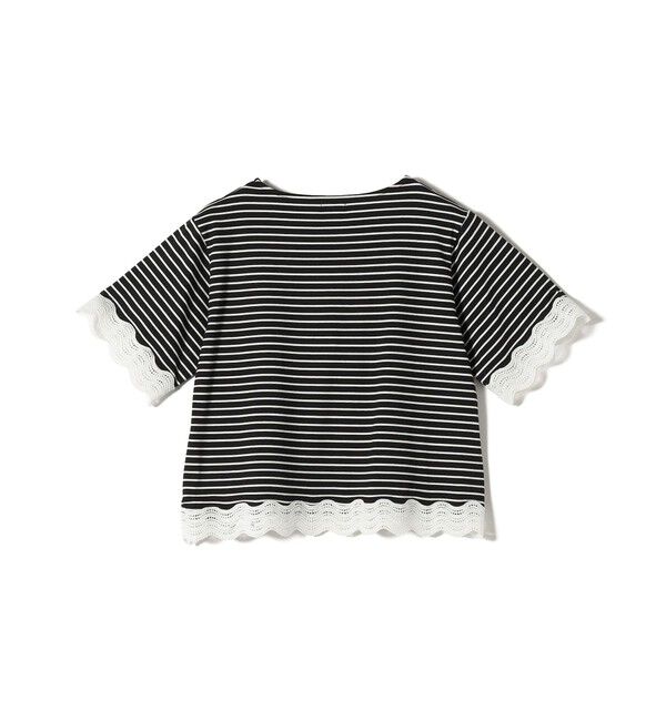 SHIPS Colors 「SHIPS Colors:〈洗濯機可能〉リンク レース コンビ TEE◇」|Tシャツ・カットソー|