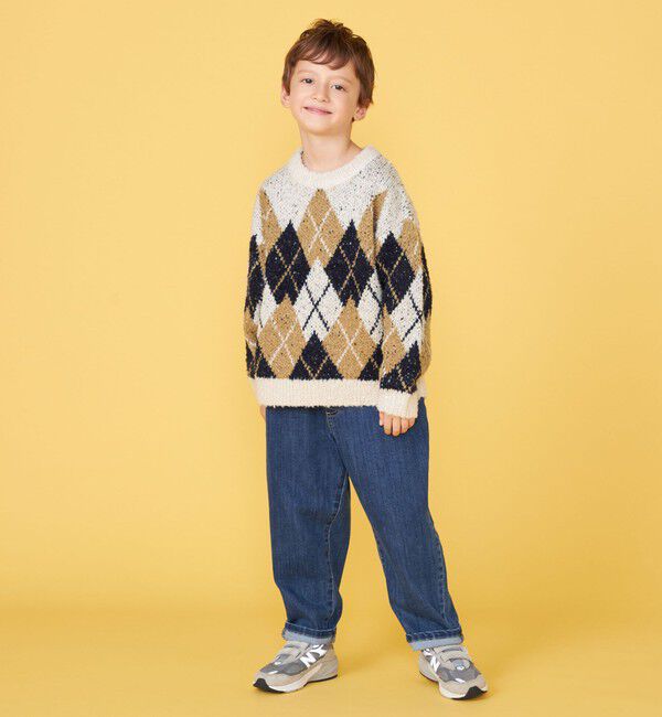 SHIPS KIDS「100～130cm /〈洗濯機可能〉アーガイル ニット」|ニット・セーター|