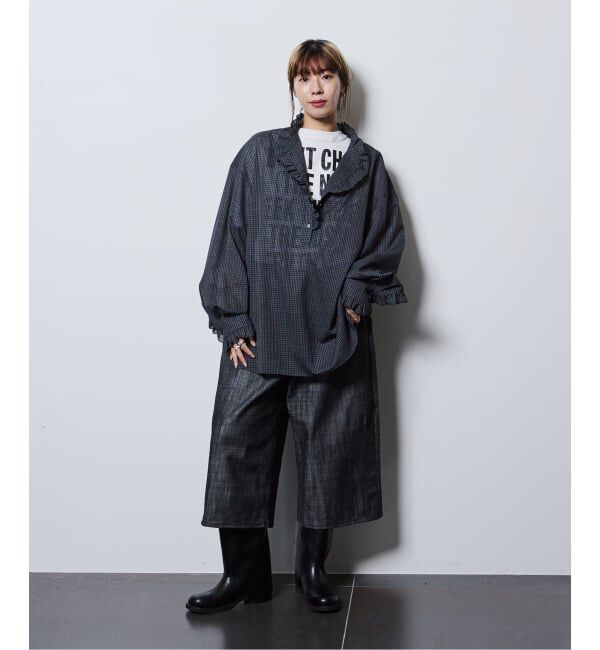  「《予約》KURO 別注 WIDE SPREAD CROPPED デニムパンツ」|デニム|