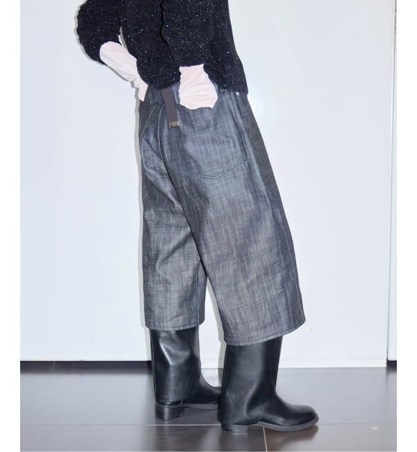  「《予約》KURO 別注 WIDE SPREAD CROPPED デニムパンツ」|デニム|