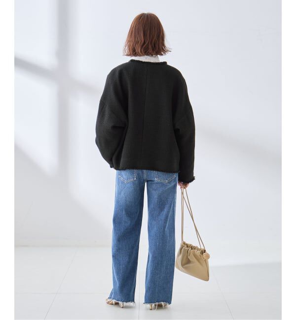 journal standard L'essage「《追加》GIOLICA ツイード D/Sジャケット」|ノーカラージャケット|