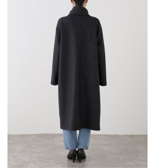 journal standard L'essage「HARRIS WHARF LONDON Women scarf coat light pressed wool コート」|その他|