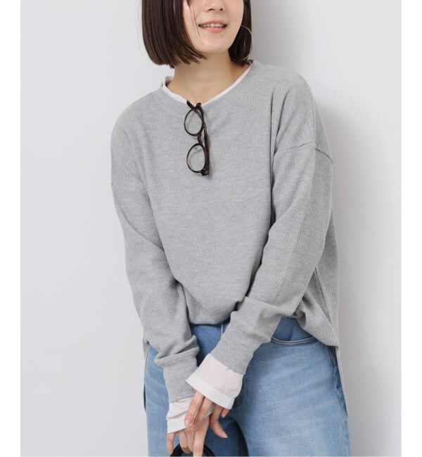 JOURNAL STANDARD relume「《一部WEB限定追加予約》TCワッフルオーバーサイズロングスリーブTシャツ」|Tシャツ・カットソー|