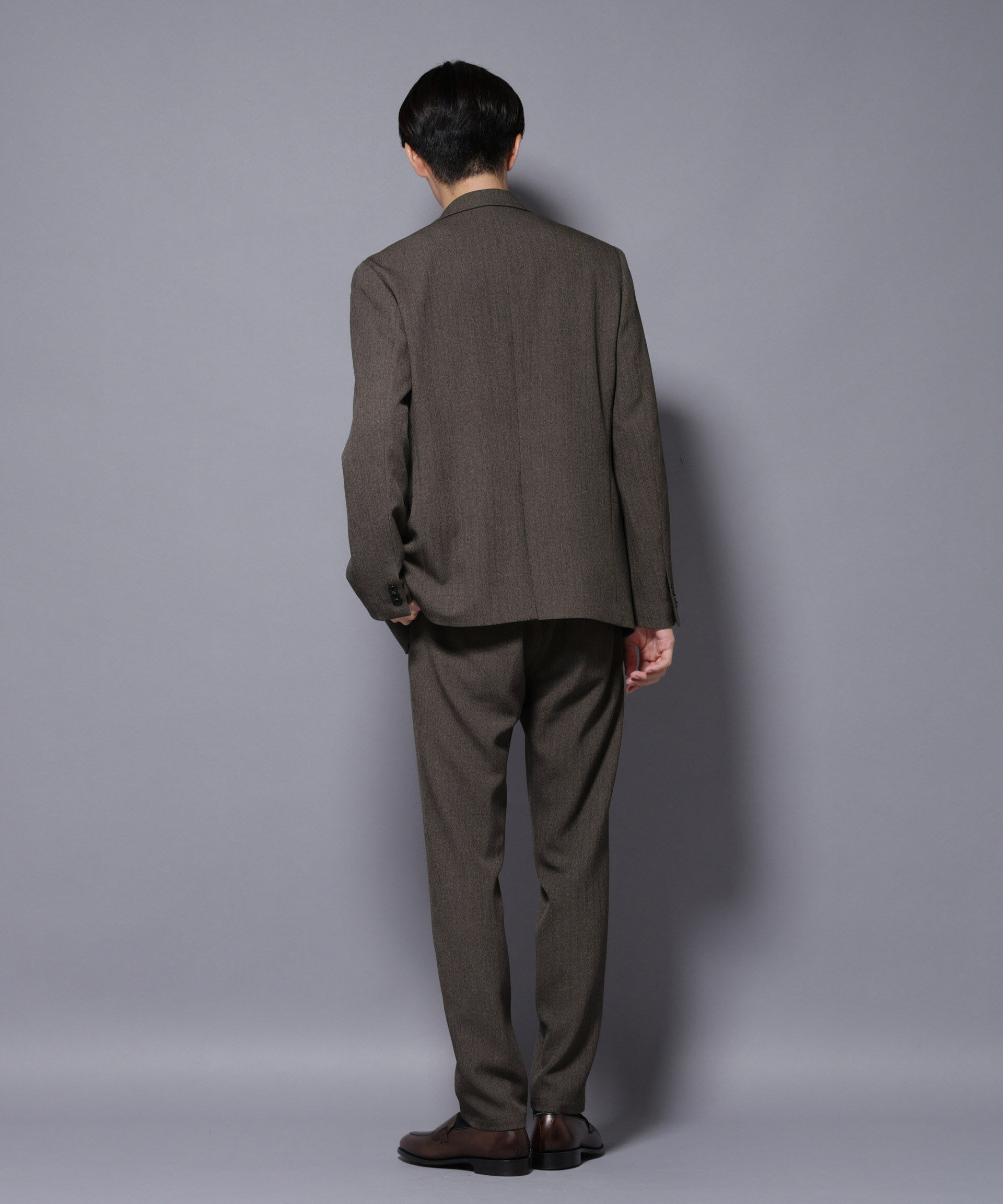NANO universe「｢N TROUSERS BASIC｣ 洗えるMIXツイードストレッチパンツ(セットアップ可)」|スーツ|