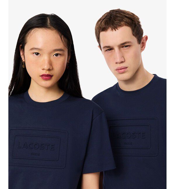 LACOSTE「エンボスパリロゴ クルーネックTシャツ」|Tシャツ・カットソー|