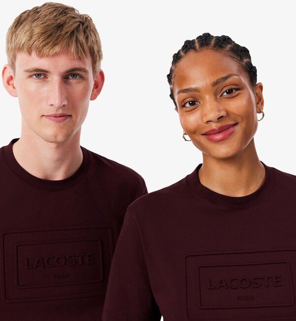 LACOSTE「エンボスパリロゴ クルーネックTシャツ」|Tシャツ・カットソー|