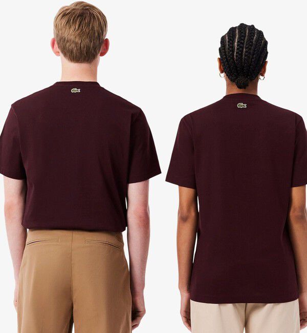 LACOSTE「エンボスパリロゴ クルーネックTシャツ」|Tシャツ・カットソー|
