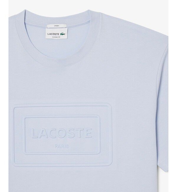 LACOSTE「エンボスパリロゴ クルーネックTシャツ」|Tシャツ・カットソー|
