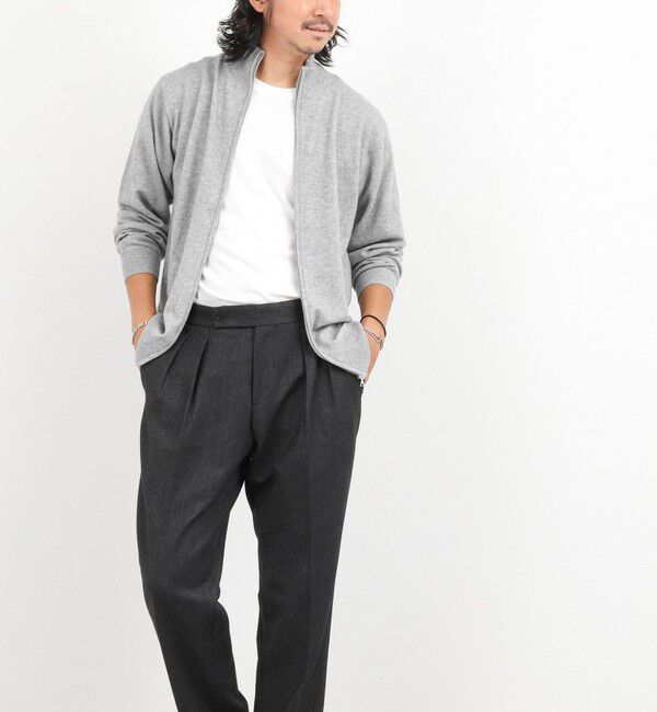 NOLLEY'S goodman「ウールカシミヤ スタンドジップニット 26AW」|ニット・セーター|