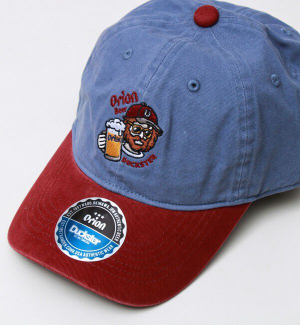 FREDY MAC「【ORION &times; Duckster】オリオンビールコラボ ウォッシュ加工B.B CAP」|キャップ・キャスケット|ブルー系その他
