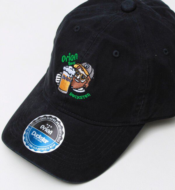 FREDY MAC「【ORION &times; Duckster】オリオンビールコラボ ウォッシュ加工B.B CAP」|キャップ・キャスケット|ブラック