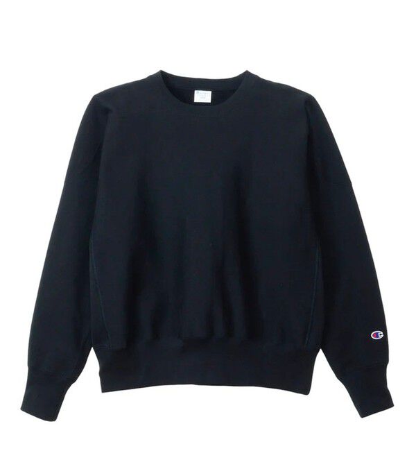 GLOSTER「【Champion】REVERSE WEAVE CREW NECK SWEATSHIRT」|スウェット・ジャージ|ブラック