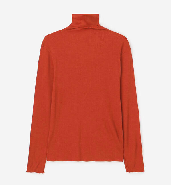  「TICCA | ウールシルク ボトルネックプルオーバー WOMEN」|Tシャツ・カットソー|RED