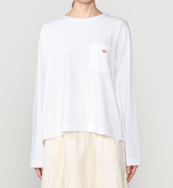 DANTON「DANTON &times; eunoia | T/C ロングスリーブTシャツ WOMEN」|Tシャツ・カットソー|