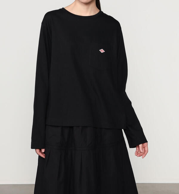 DANTON「DANTON &times; eunoia | T/C ロングスリーブTシャツ WOMEN」|Tシャツ・カットソー|
