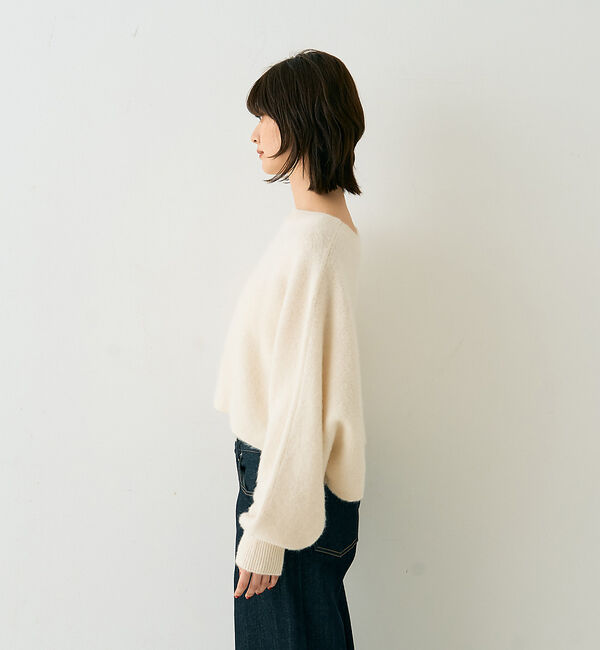 Rouge vif「フォックスウールクロップドボレロプルオーバー」|ニット・セーター|