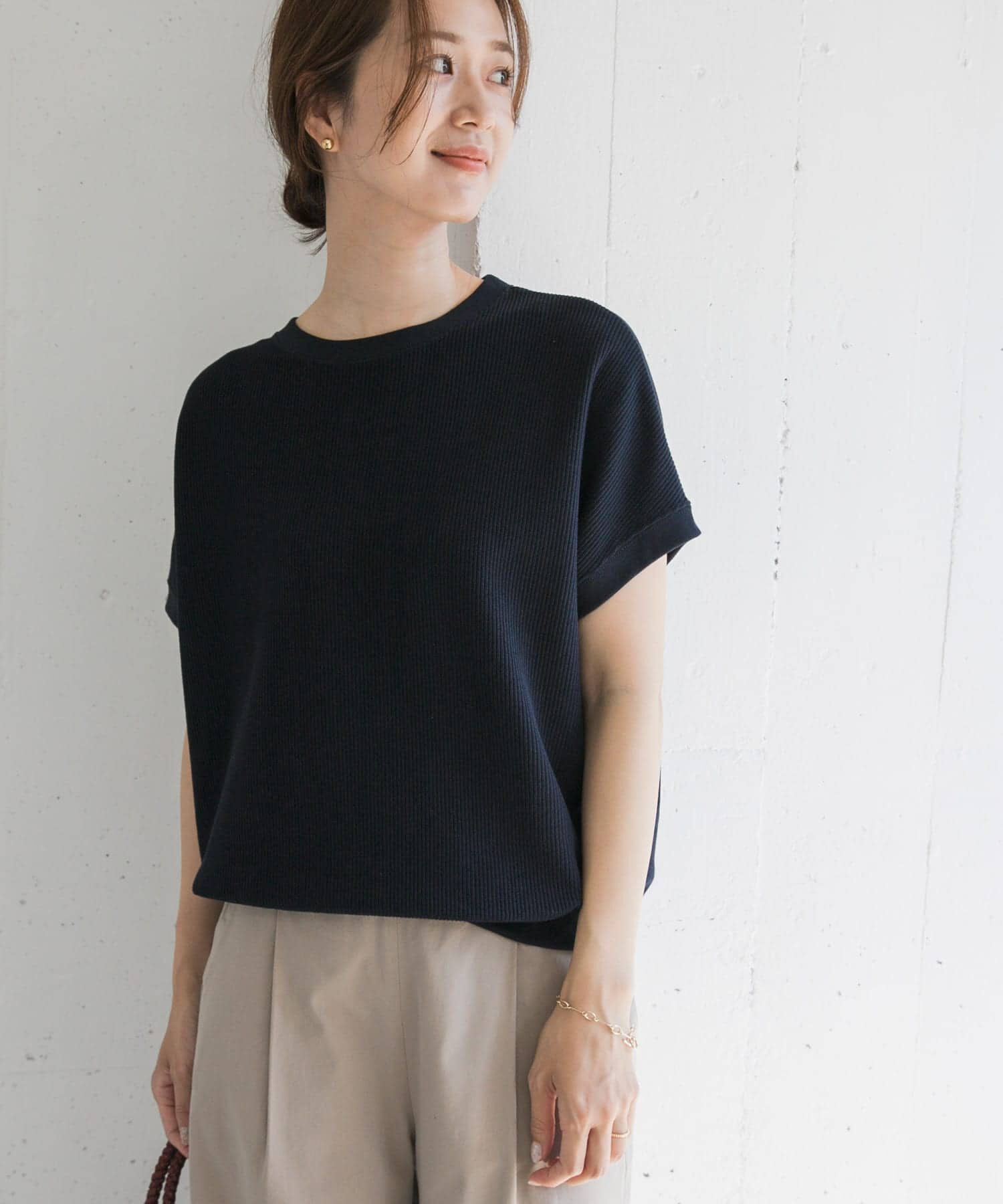 URBAN RESEARCH DOORS「タックフライスフレンチTシャツ」|Tシャツ・カットソー|
