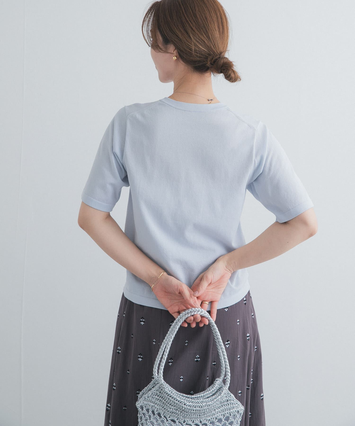 URBAN RESEARCH DOORS「『仁村紗和さん着用』『UR TECH』ｻﾏｼｪｱﾆｯﾄﾊｰﾌｽﾘｰﾌﾞﾌﾟﾙ」|Tシャツ・カットソー|