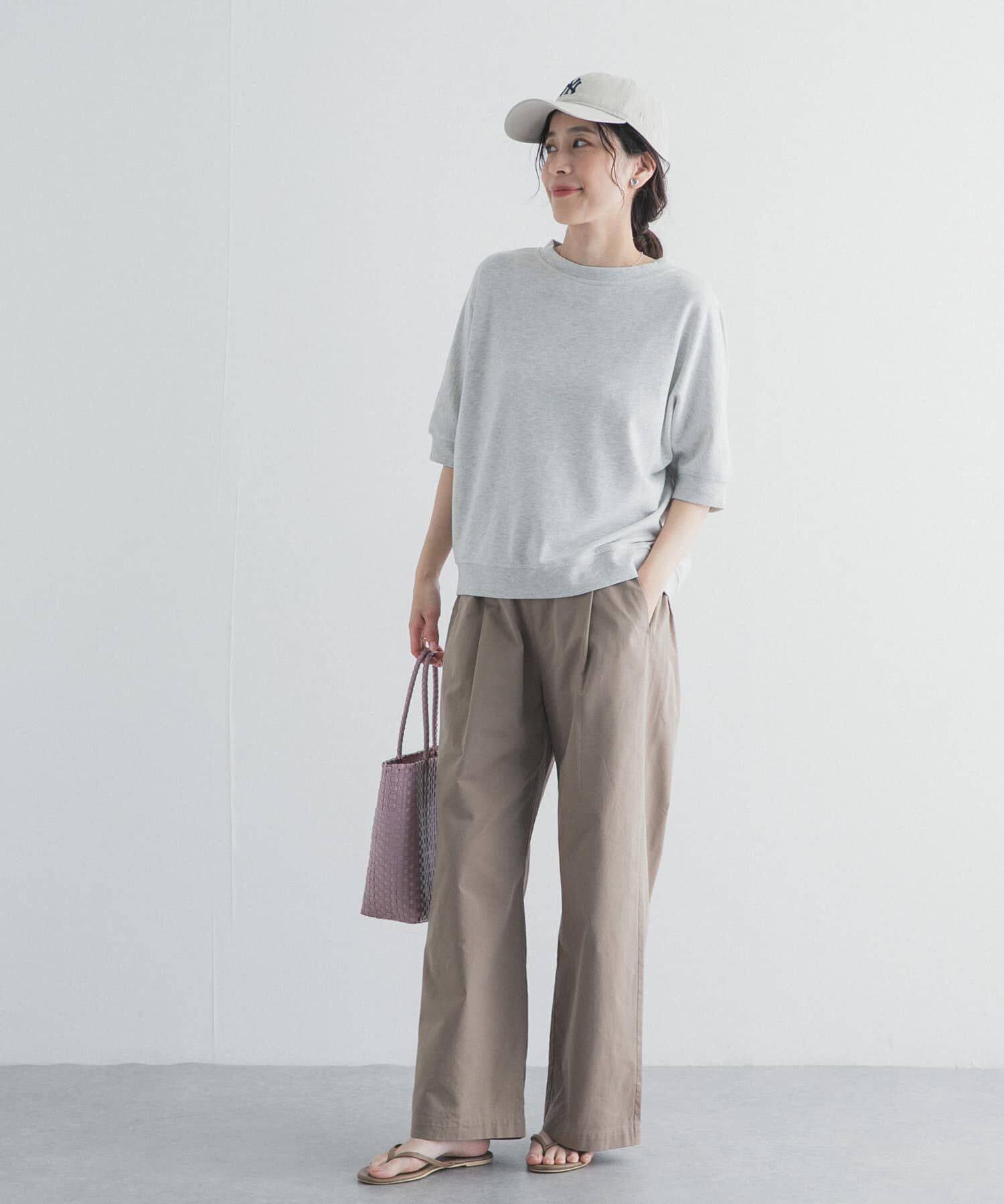 URBAN RESEARCH DOORS「モダールコットン裏毛ドルマンプルオーバー」|Tシャツ・カットソー|