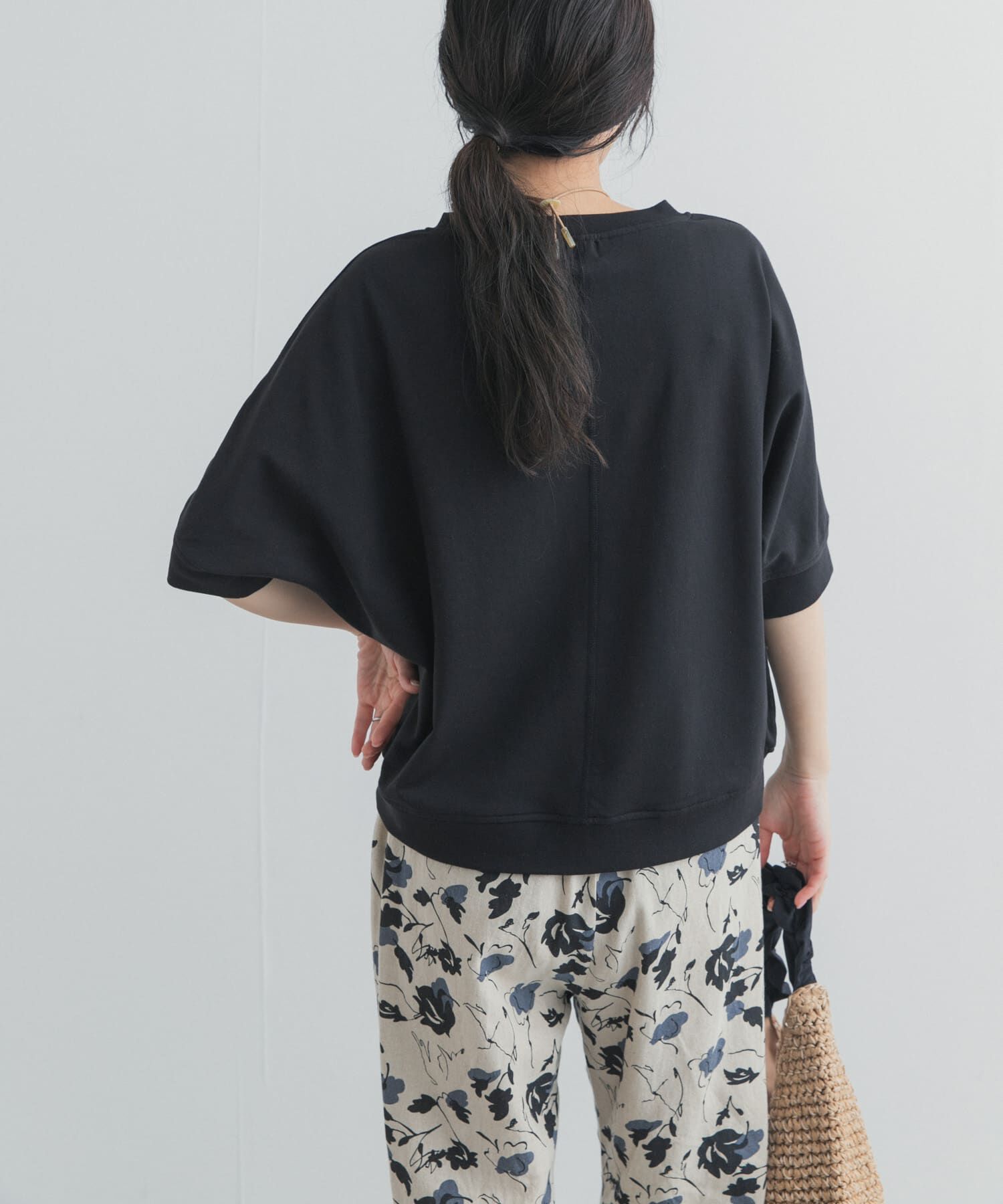 URBAN RESEARCH DOORS「モダールコットン裏毛ドルマンプルオーバー」|Tシャツ・カットソー|