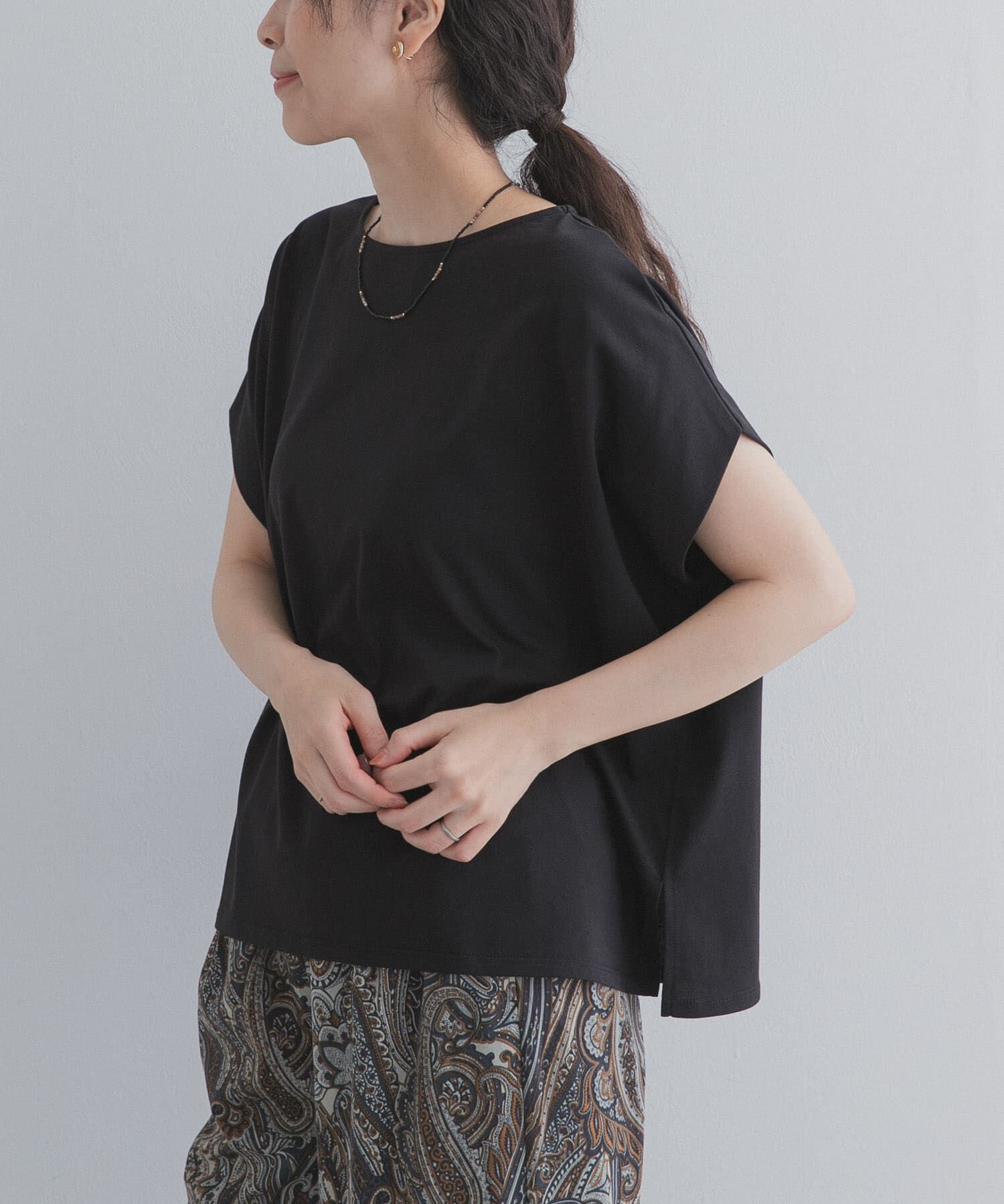 URBAN RESEARCH DOORS「バックジッププルオーバー」|Tシャツ・カットソー|
