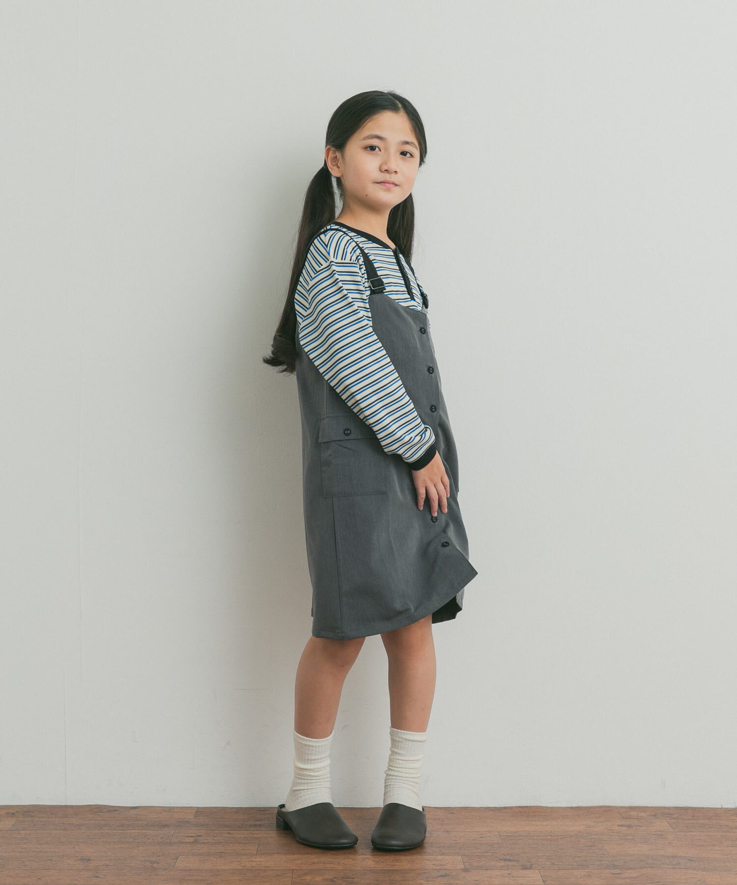 URBAN RESEARCH DOORS「配色釦ジャンスカ(KIDS)」|ワンピース|