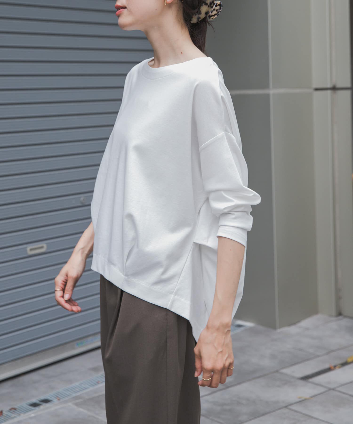 URBAN RESEARCH DOORS「コットンバックタック長袖プルオーバー 26AW」|Tシャツ・カットソー|