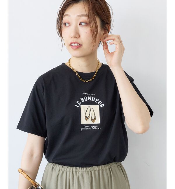  「LE BONHEUR TEE」|Tシャツ・カットソー|ブラック