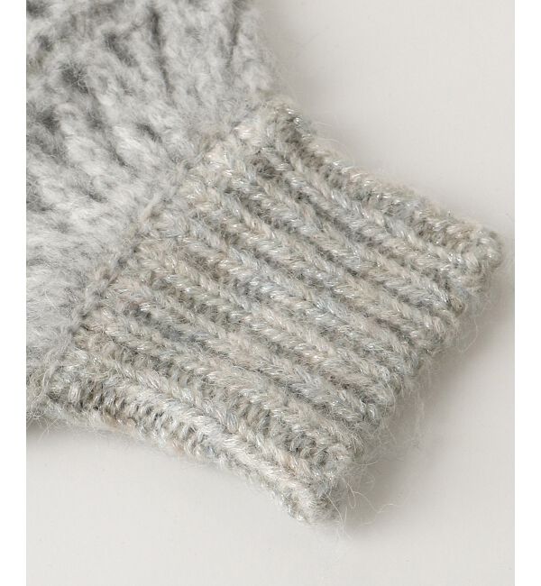 MAJESTICLEGON「スカシ柄ショートニット」|ニット・セーター|