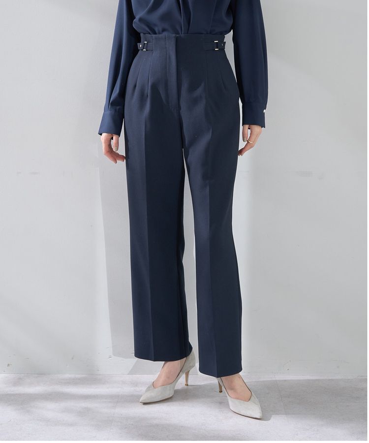 YECCA VECCA「サイドベルテッドハイウエストパンツ」|その他|