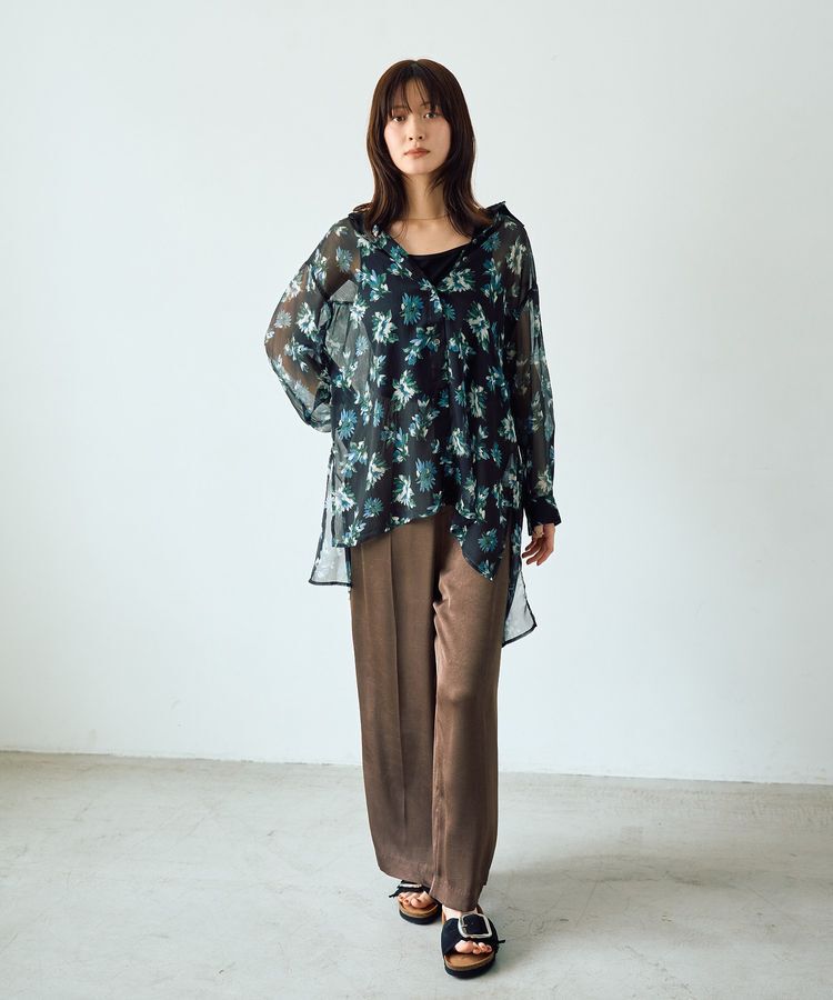 YECCA VECCA「ヴィンテージサテンストレートパンツ」|その他|