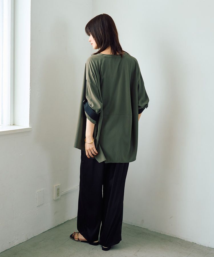 YECCA VECCA「ヴィンテージサテンストレートパンツ」|その他|