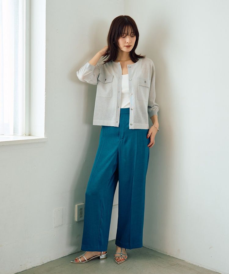 YECCA VECCA「ヴィンテージサテンストレートパンツ」|その他|