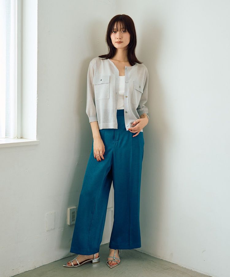 YECCA VECCA「ヴィンテージサテンストレートパンツ」|その他|