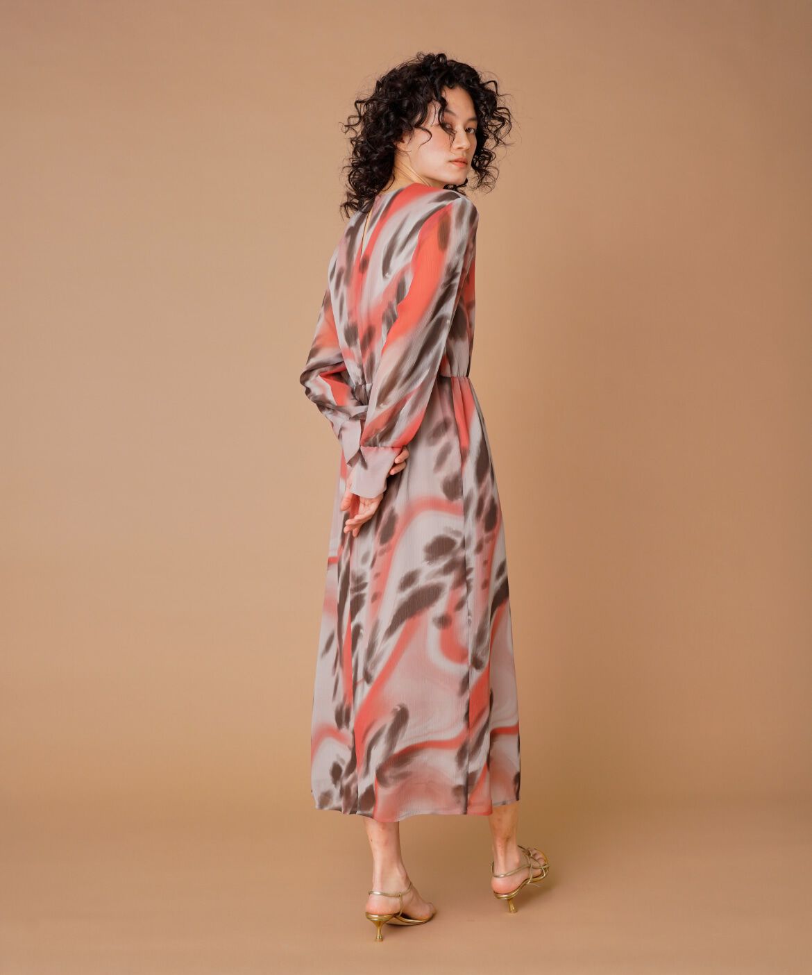 la veille by SUPERIOR CLOSET「楊柳プリントワンピース　　」|ワンピース|